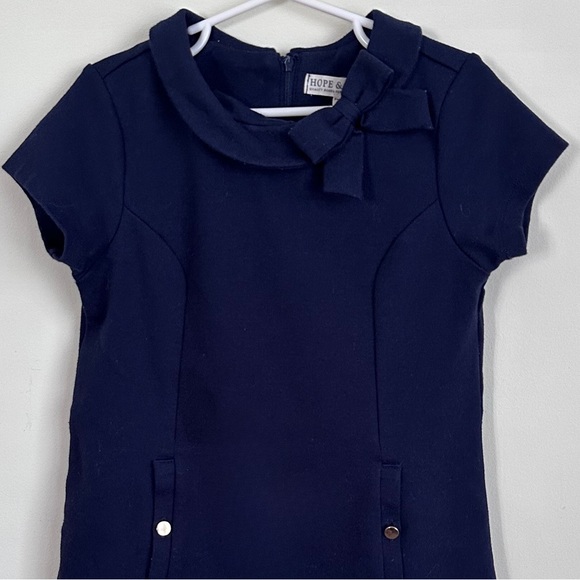 Hope & Henry - Navy Ponte Knit Dress - Picture 1 of 3